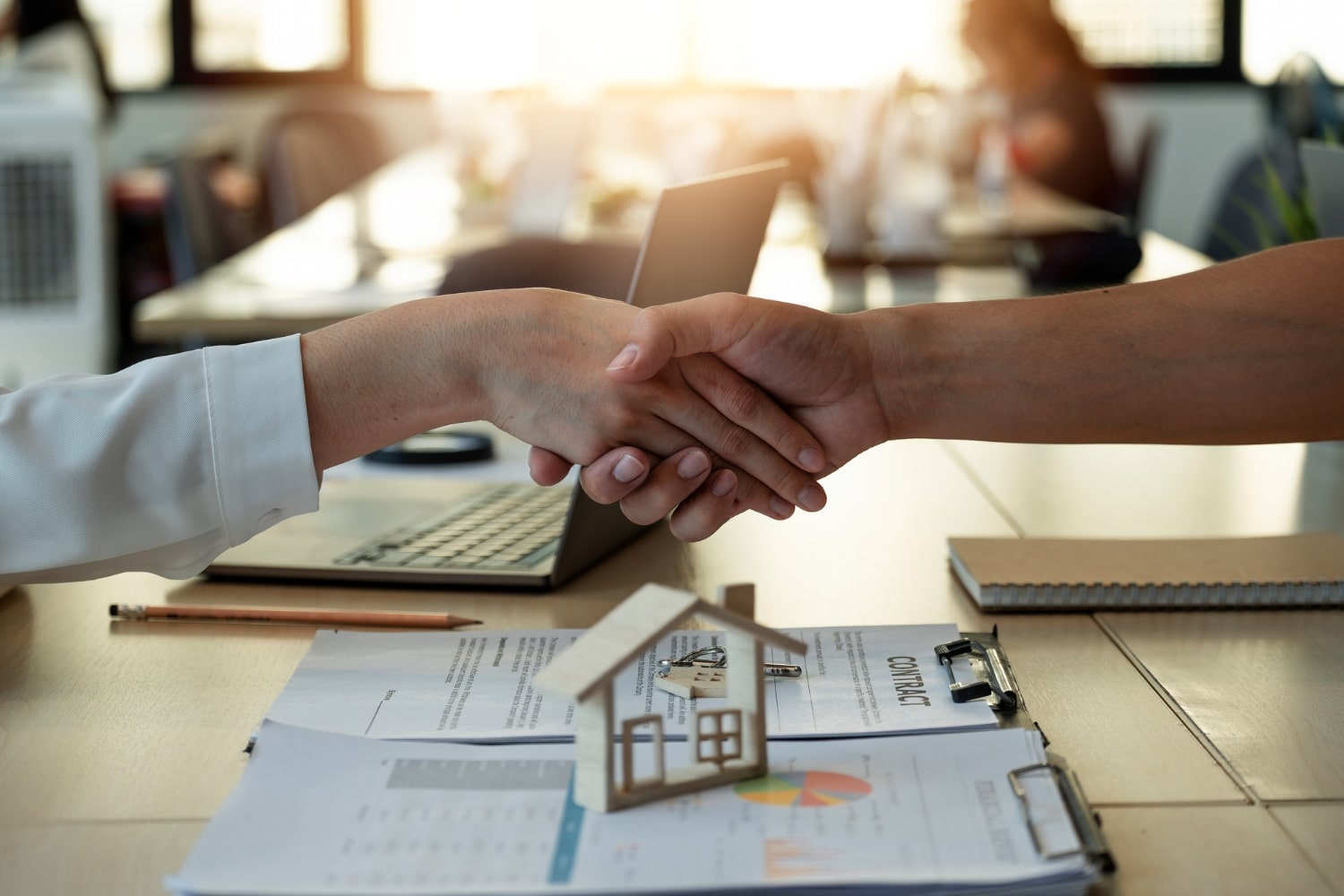 agent handshake with client after contract